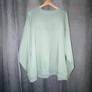 NASH Embossed Mint Crewneck Sweatshirt - Men's